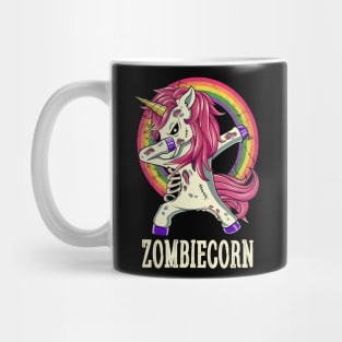 Zombiecorn Zombie Dabbing Unicorn Halloween Costume Mug